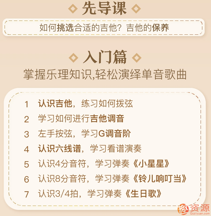 吉他速成課，簡(jiǎn)單易學(xué)吉他速成課插圖1