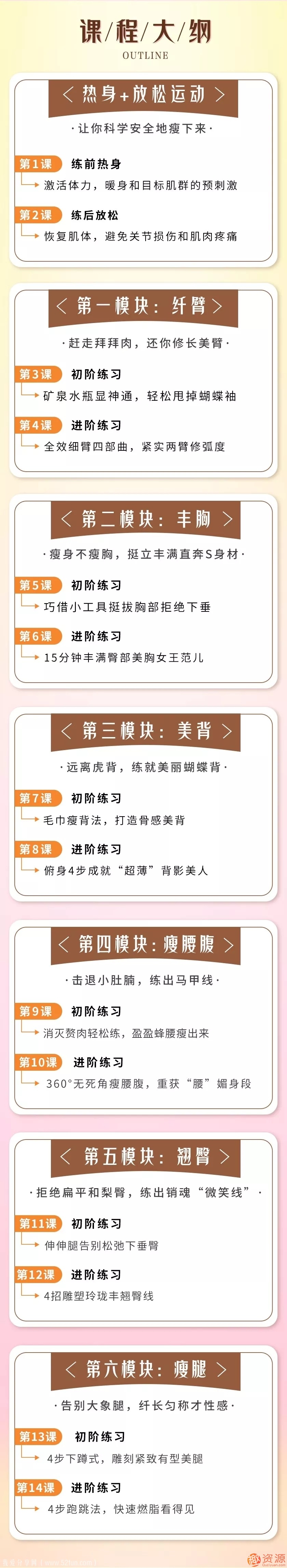 精準瘦身跟練課:無(wú)器械徒手燃脂 每天15分鐘在家輕松瘦_趣資料插圖1