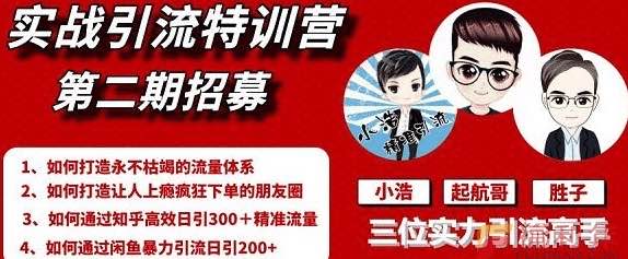 起航哥引流實(shí)戰特訓營(yíng)2期，2020年最新全套課程 百度網(wǎng)盤(pán)插圖