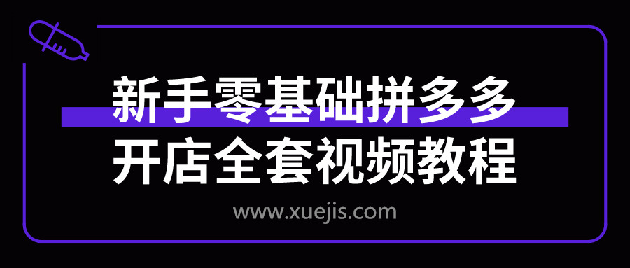 新手零基礎拼多多開(kāi)店全套視頻教程  百度網(wǎng)盤(pán)插圖