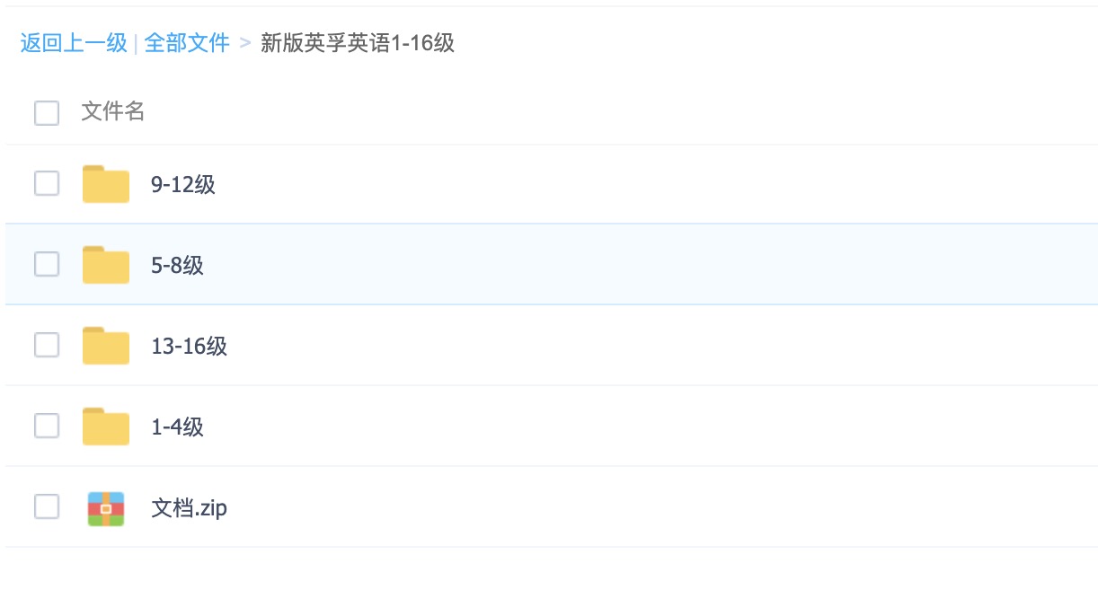 英孚英語(yǔ)1-16級百度網(wǎng)盤(pán)分享資源合集包 百度網(wǎng)盤(pán)插圖1