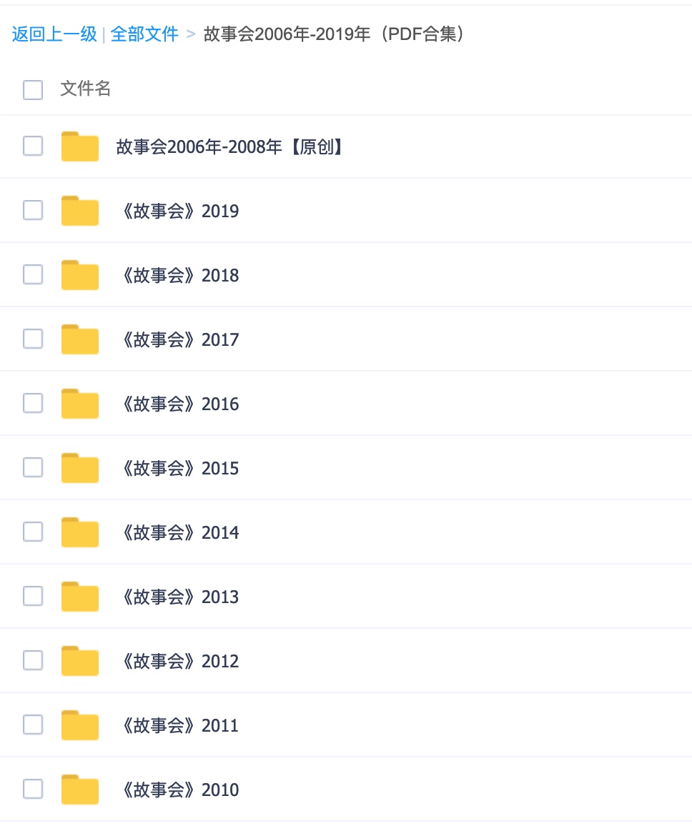 故事會(huì )2006-2019年高清PDF大合集 百度網(wǎng)盤(pán)插圖1
