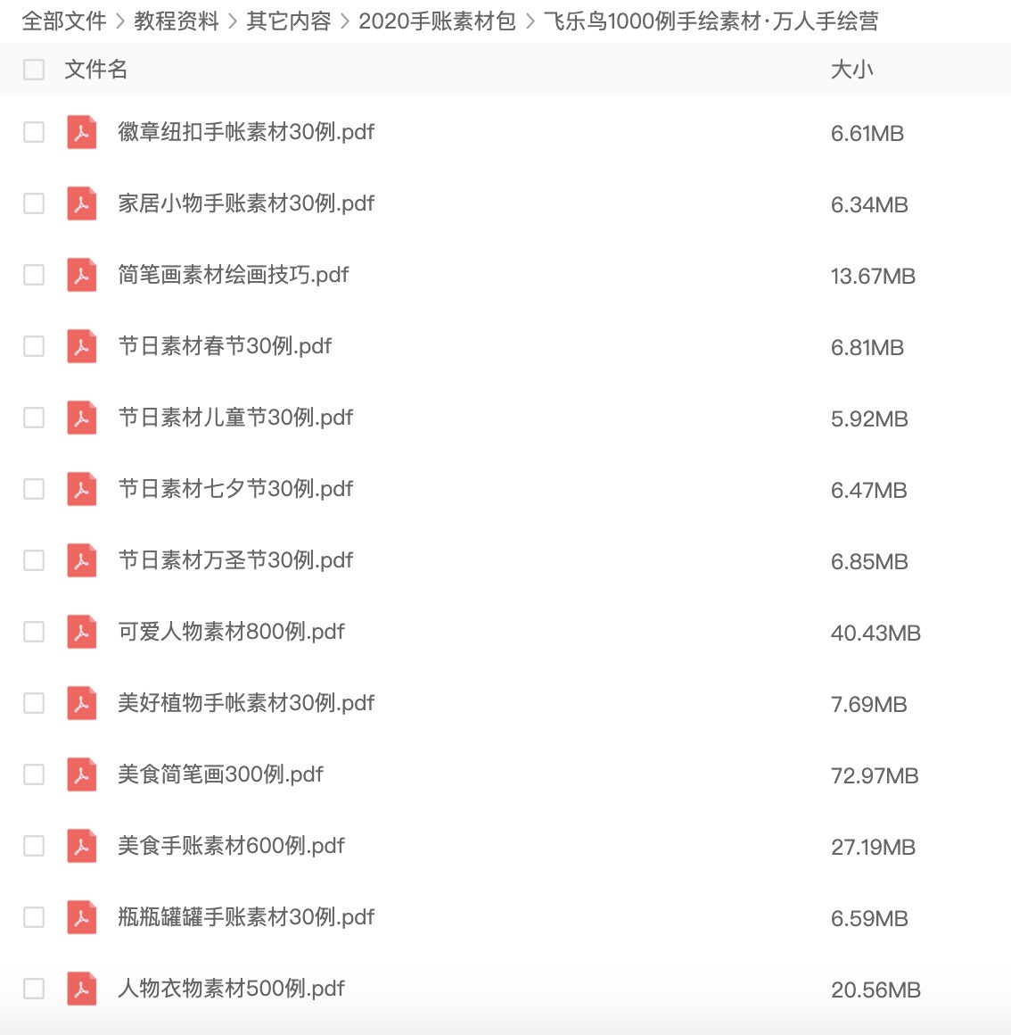 2020手賬素材包 百度網(wǎng)盤(pán)插圖2