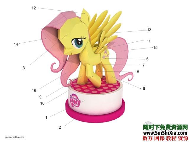 一些簡(jiǎn)單的3D紙模圖片、PDF素材_趣資料視頻資源插圖5