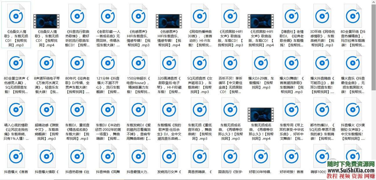 320K無(wú)損車(chē)載流行MP3音樂(lè )舞曲+MP4視頻神曲，共42G幾千首打包分享_趣資料教程資源插圖23