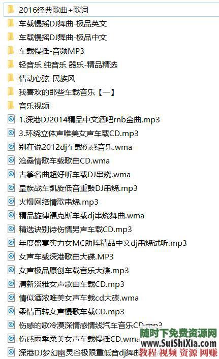 320K無(wú)損車(chē)載流行MP3音樂(lè )舞曲+MP4視頻神曲，共42G幾千首打包分享_趣資料教程資源插圖19