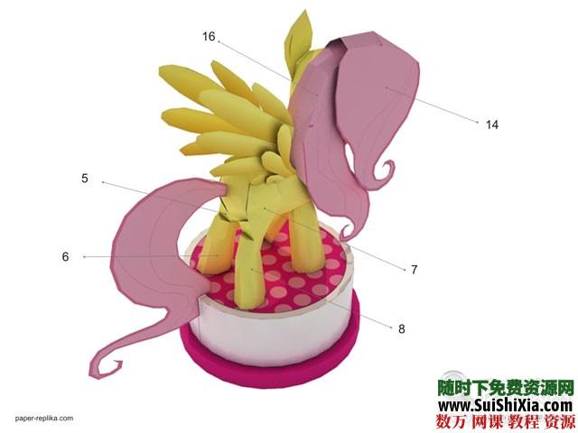 一些簡(jiǎn)單的3D紙模圖片、PDF素材_趣資料視頻資源插圖6