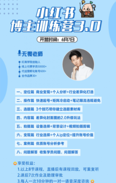 紅商學(xué)院：小紅書(shū)博主訓練營(yíng)3.0價(jià)值998元-百度云分享_趣資料教程視頻插圖