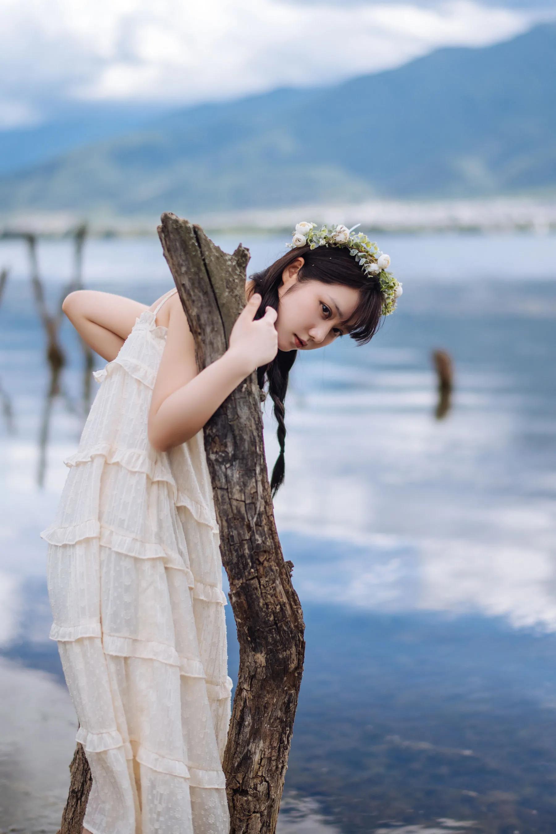 喵糖映畫(huà) 海邊姑娘（鏡醬）純色白裙，嚶嚶嚶插圖7