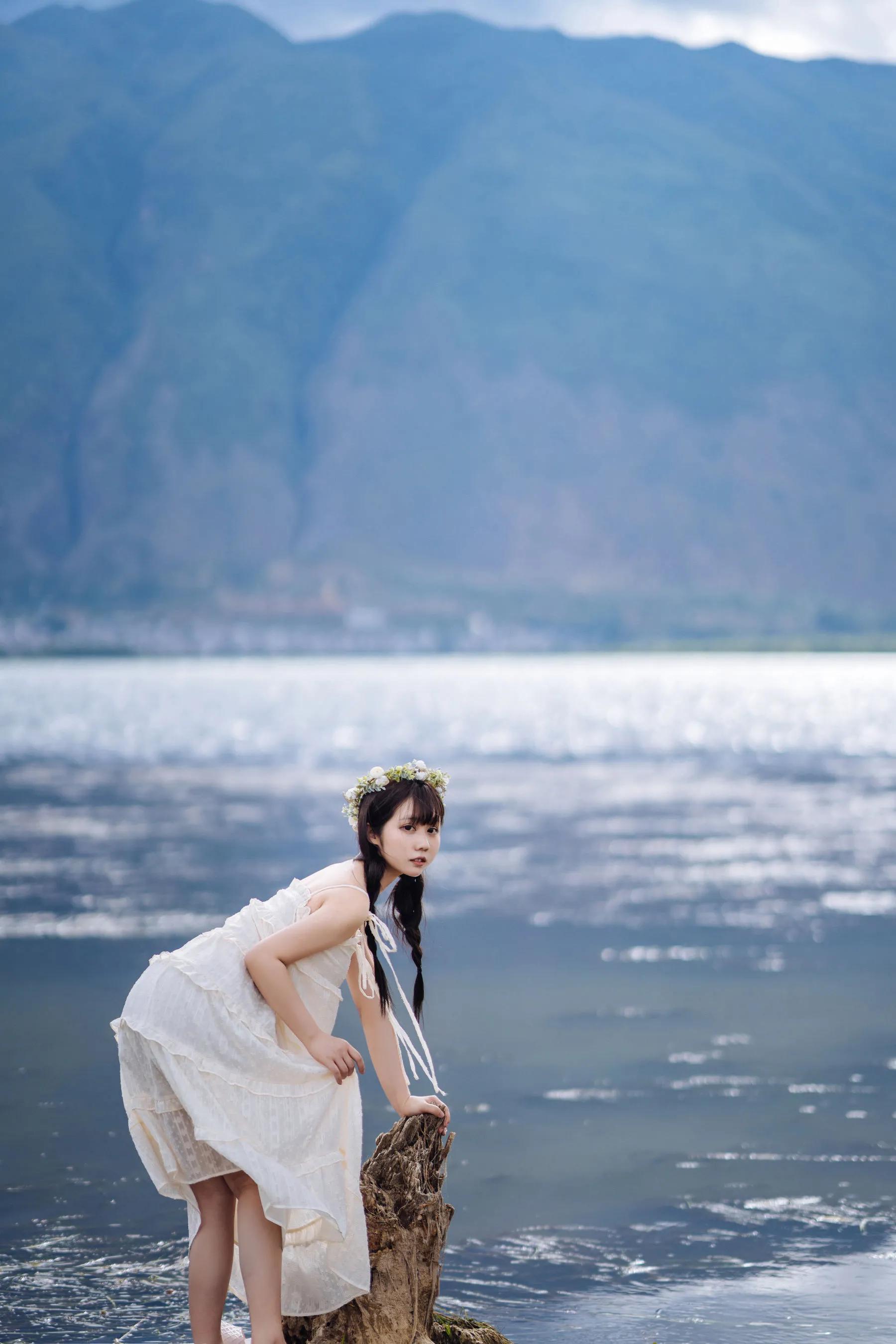 喵糖映畫(huà) 海邊姑娘（鏡醬）純色白裙，嚶嚶嚶插圖17