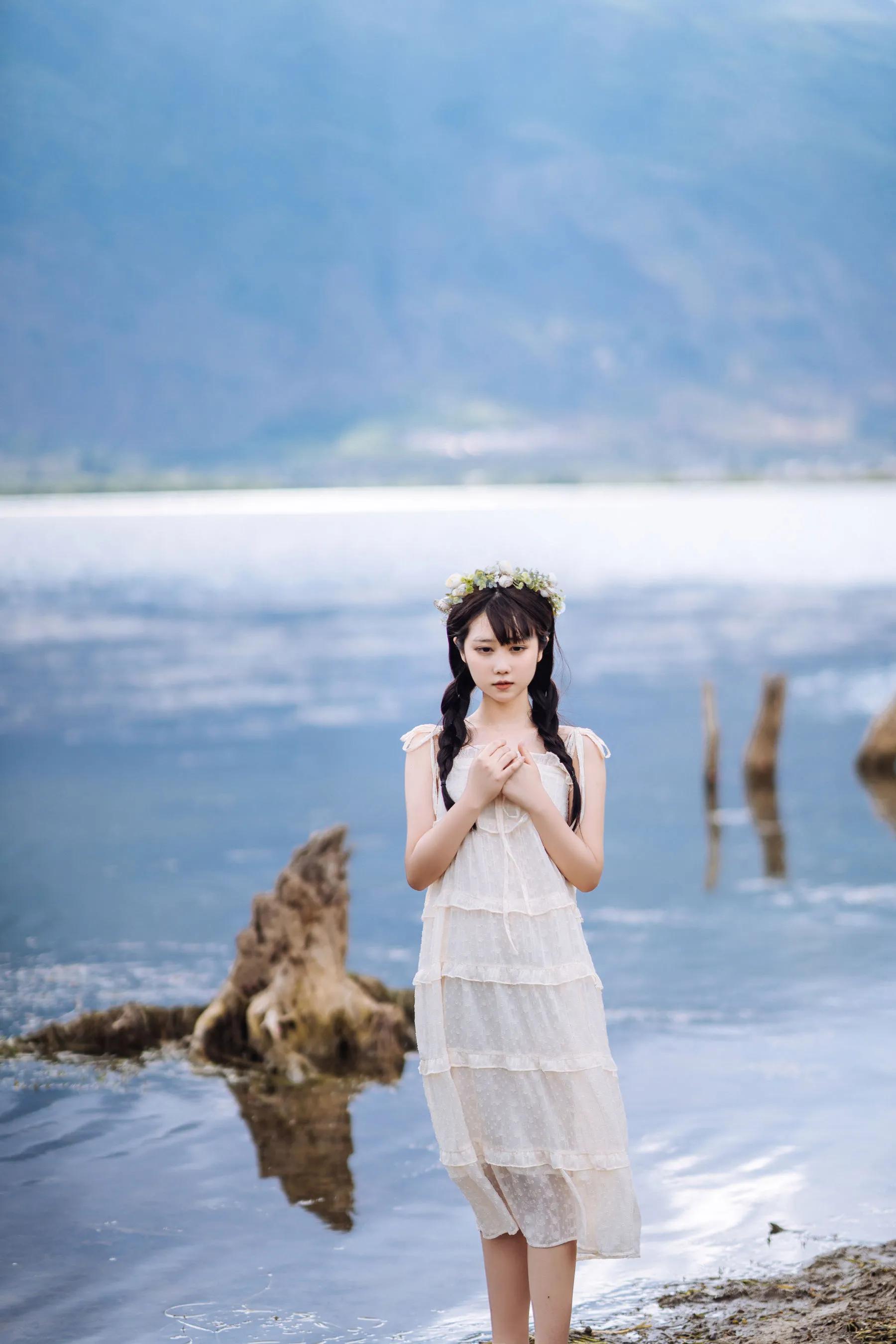 喵糖映畫(huà) 海邊姑娘（鏡醬）純色白裙，嚶嚶嚶插圖18