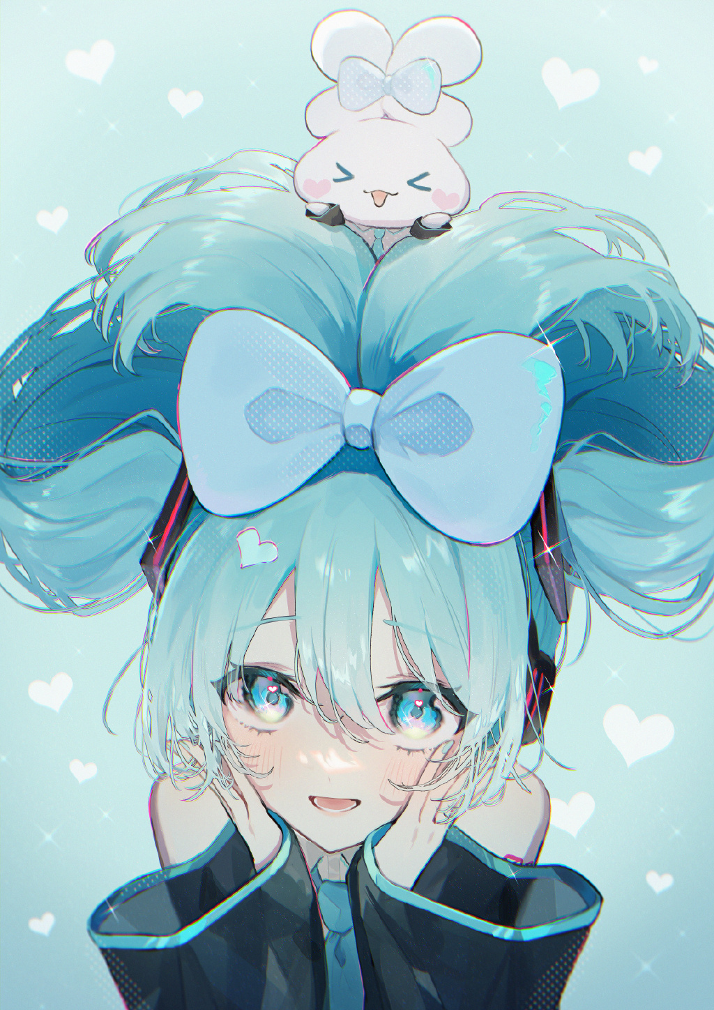 萌萌的玉桂狗初音未來(lái)組合登場(chǎng)，雙倍的萌萌氣息超治愈插圖10