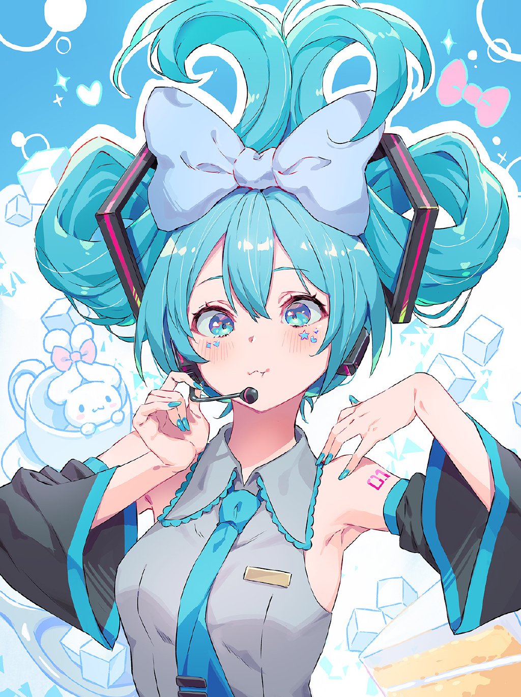 萌萌的玉桂狗初音未來(lái)組合登場(chǎng)，雙倍的萌萌氣息超治愈插圖6