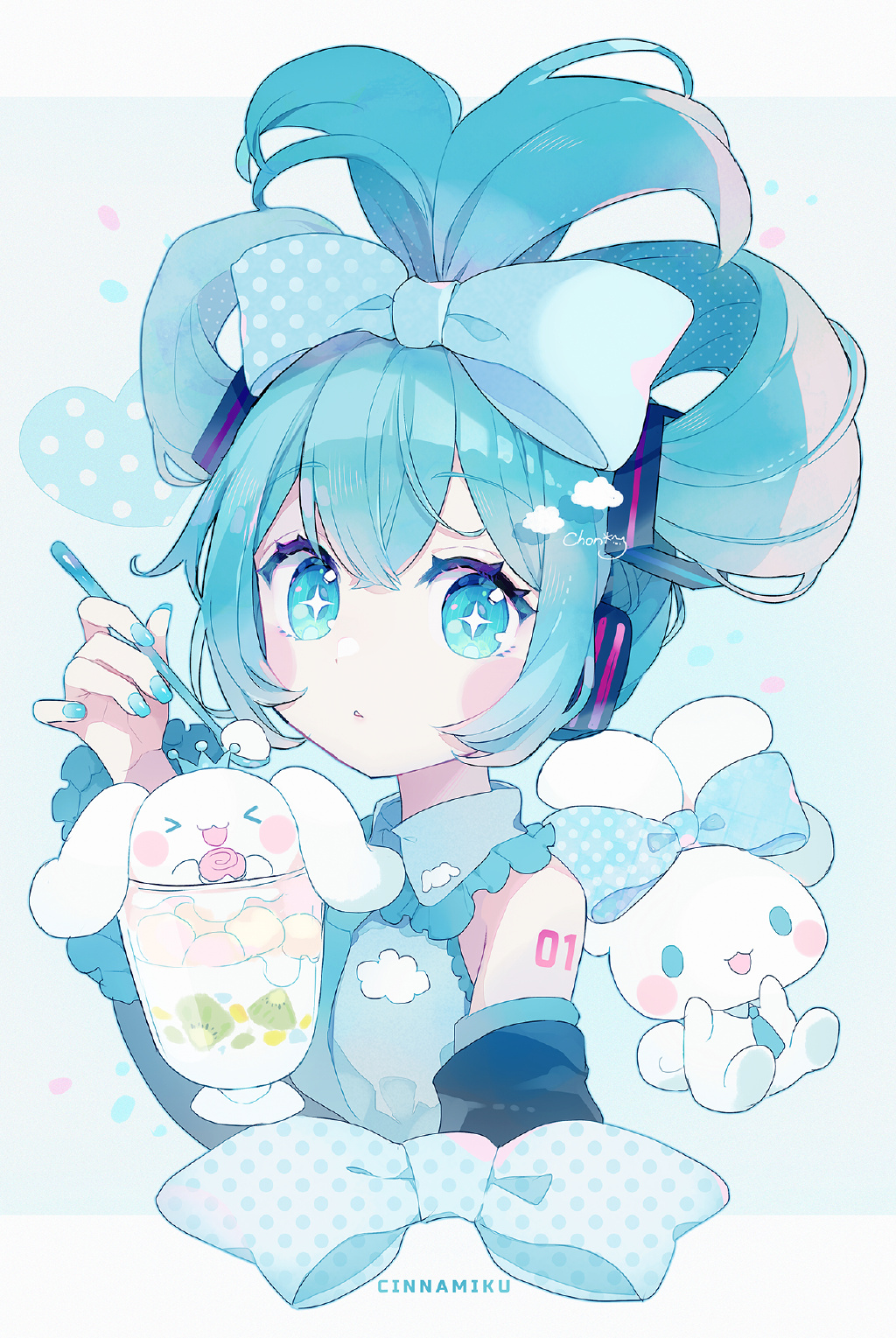 萌萌的玉桂狗初音未來(lái)組合登場(chǎng)，雙倍的萌萌氣息超治愈插圖21