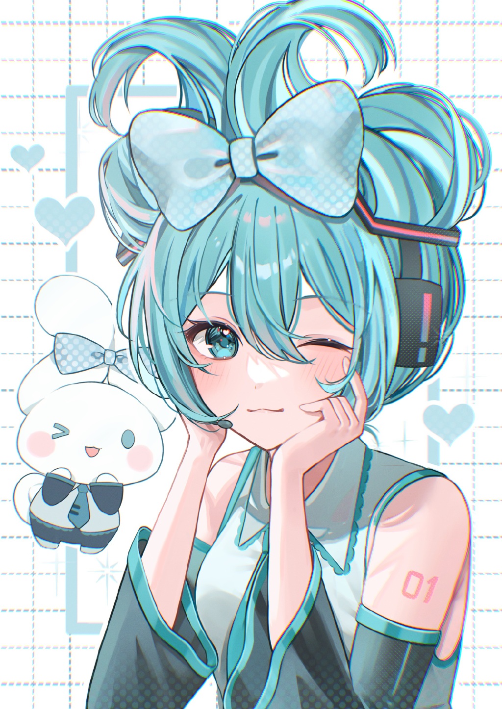 萌萌的玉桂狗初音未來(lái)組合登場(chǎng)，雙倍的萌萌氣息超治愈插圖7