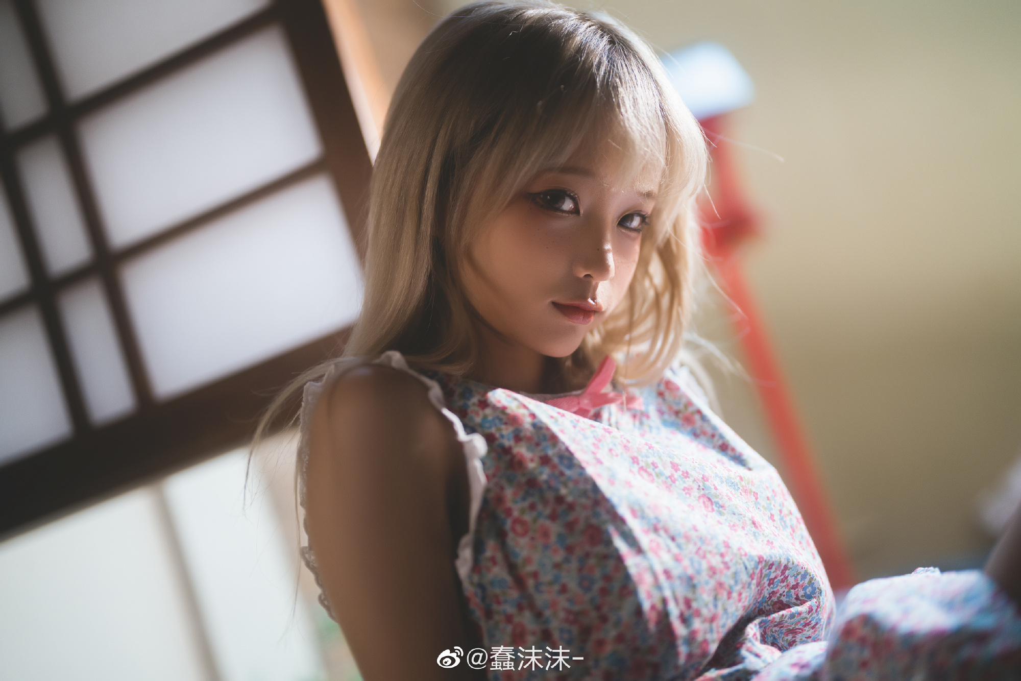 蠢沫沫9月最新《和風(fēng)碎花》寫(xiě)真圖插圖
