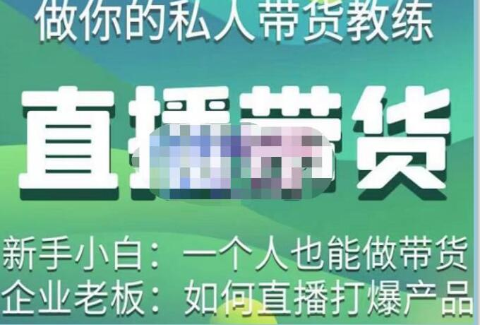 硬核傳媒?直播帶貨（私人教練），實(shí)操實(shí)戰教學(xué)百度網(wǎng)盤(pán)插圖