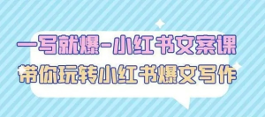 一寫(xiě)就爆-小紅書(shū)文案課：帶你玩轉小紅收爆文寫(xiě)作百度網(wǎng)盤(pán)插圖