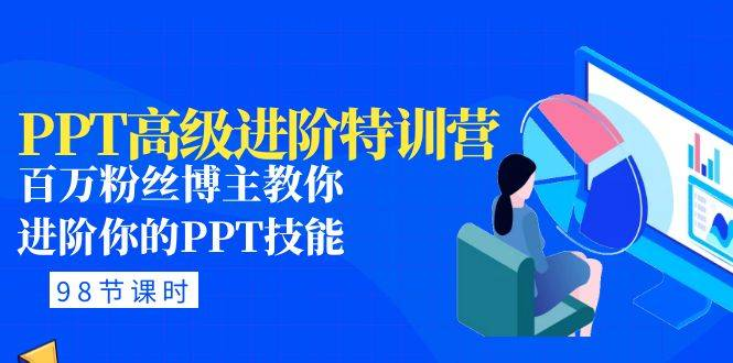 PPT高級進(jìn)階：百萬(wàn)粉絲博主進(jìn)階PPT技能(98節課程+PPT素材包)百度網(wǎng)盤(pán)插圖