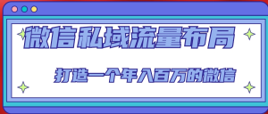 微信私域流量布局課程，打造年入百萬(wàn)的微信【7節視頻課】百度網(wǎng)盤(pán)插圖