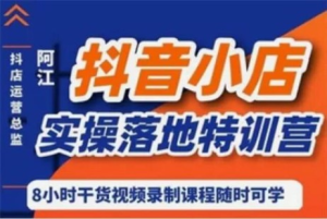 抖音小店實(shí)操落地特訓營(yíng)：抖音小店無(wú)貨源精細化運營(yíng)（22節）百度網(wǎng)盤(pán)插圖