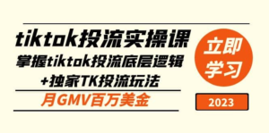 tiktok投流實(shí)操課：掌握tiktok投流底層邏輯+獨家TK投流玩法月GMV百萬(wàn)美金百度網(wǎng)盤(pán)插圖