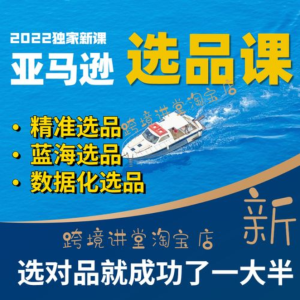 跨境人都在學(xué)的亞馬遜選品課，讓你從0成長(cháng)為產(chǎn)品開(kāi)發(fā)高手百度網(wǎng)盤(pán)插圖