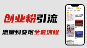 價(jià)值980的2023最新暴力引流創(chuàng  )業(yè)粉絲玩法，單日被動(dòng)引流50+創(chuàng  )業(yè)粉百度網(wǎng)盤(pán)插圖