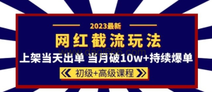 2023網(wǎng)紅·同款截流玩法初級+高級課程-上架破10w+持續爆單百度網(wǎng)盤(pán)插圖