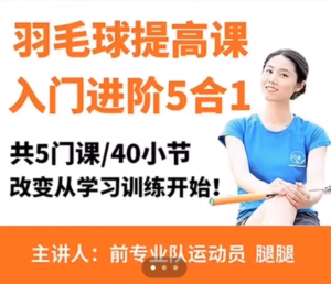 腿腿·羽毛球5合1精品課百度網(wǎng)盤(pán)插圖 腿腿·羽毛球5合1精品課百度網(wǎng)盤(pán)插圖