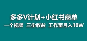 【藍海項目】多多v計劃小紅書(shū)商單副業(yè)賺錢(qián)教程百度網(wǎng)盤(pán)插圖