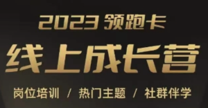 2023領(lǐng)跑卡線(xiàn)上成長(cháng)營(yíng)，淘寶崗位培訓，直通車(chē)、萬(wàn)相臺、引力魔方、引流百度網(wǎng)盤(pán)插圖