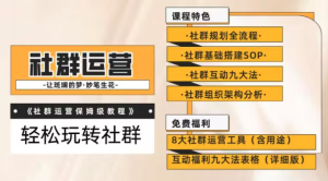 【社群運營(yíng)】保姆式教程：九大互動(dòng)法，八款社群運營(yíng)工具玩轉社群百度網(wǎng)盤(pán)插圖