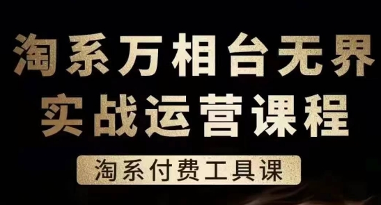 淘系萬(wàn)相臺無(wú)界實(shí)戰運營(yíng)課，淘系付費工具課插圖