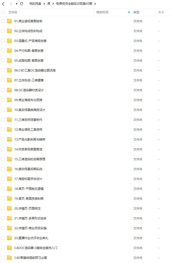 電商視覺(jué)全能實(shí)訓班第45期2023年C4D課程插圖1