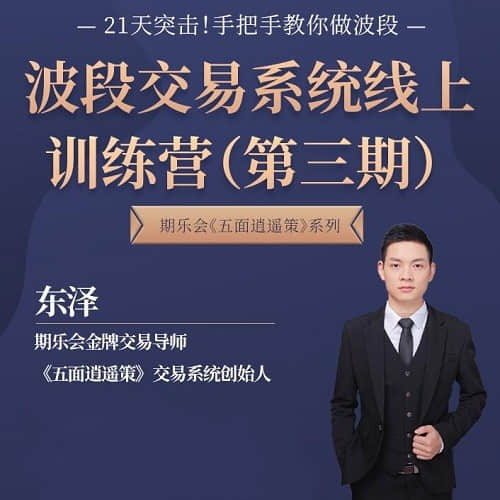 【東澤】第三期《五面逍遙策》波段交易系統線(xiàn)上訓練營(yíng)插圖
