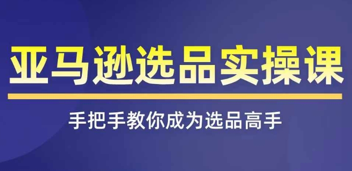 亞馬遜選品實(shí)操課程，快速掌握亞馬遜選品的技巧，覆蓋亞馬遜選品所有渠道插圖
