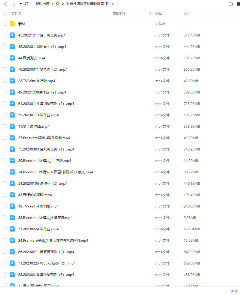 老白分鏡課實(shí)戰基礎班第1期2023年4月結課插圖1