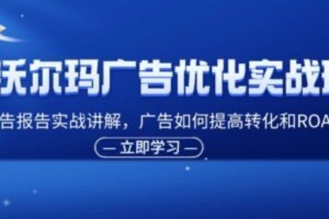 【網(wǎng)賺上新】090.沃爾瑪廣告優(yōu)化實(shí)戰班，廣告報告實(shí)戰講解，廣告如何提高轉化和ROAS等