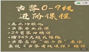 古琴0-9級線(xiàn)上進(jìn)階視頻課程插圖
