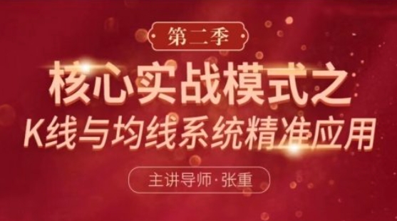 【張重】《核心實(shí)戰模式之：K線(xiàn)與均線(xiàn)系統精準應用 第二季》插圖